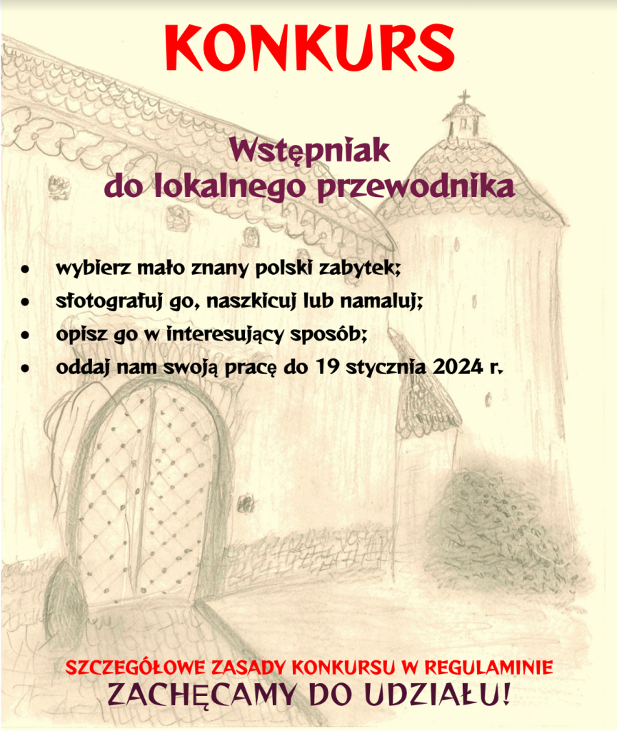 Konkursu historyczny „Wstępniak do lokalnego przewodnika”