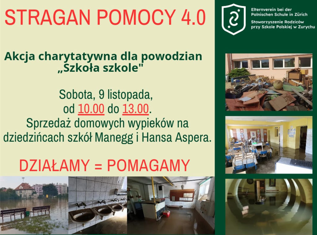 Akcja charytatywna dla powodzian „Szkoła szkole”