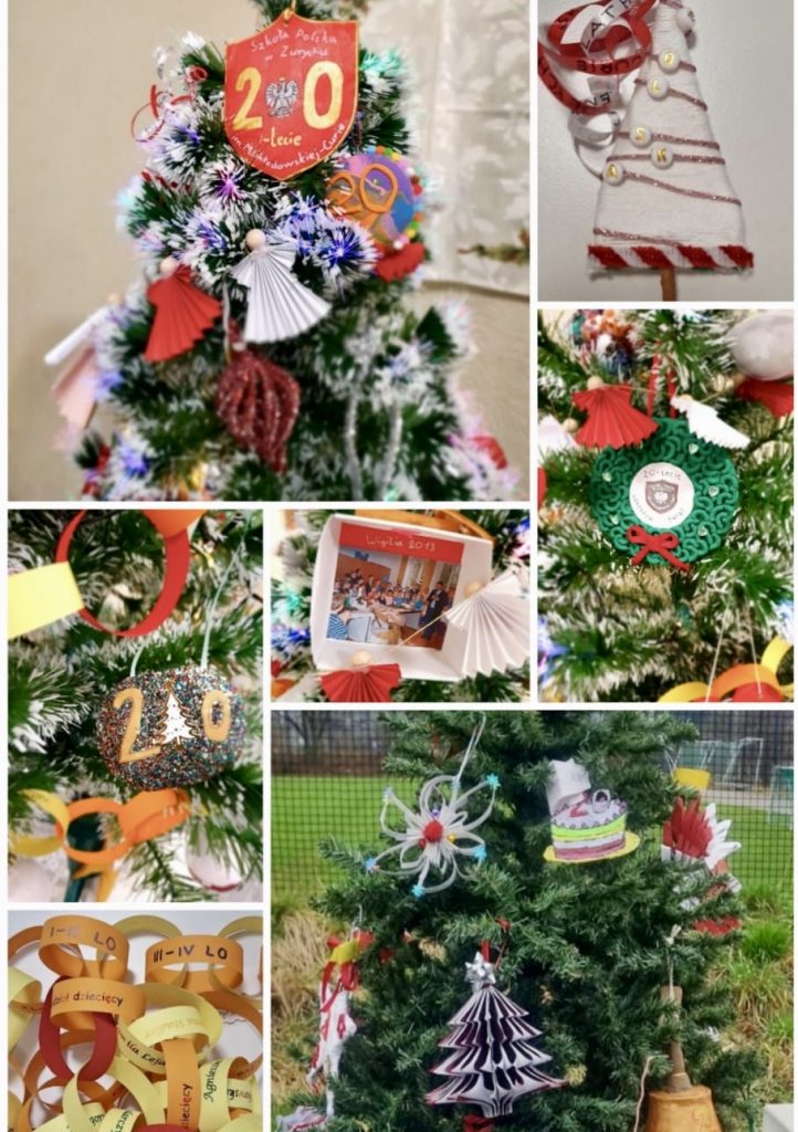 Konkurs na ozdoę choinkową z okazji 20-lecia szkoły