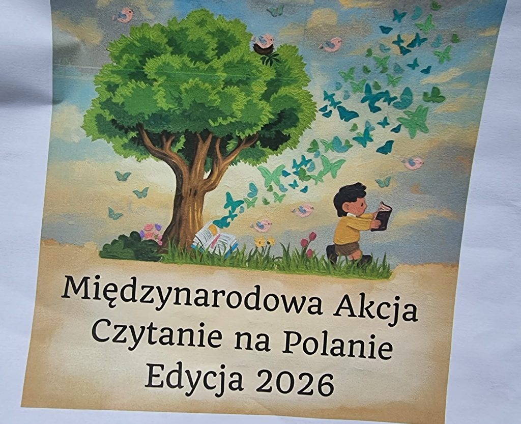 Czytanie na polanie.